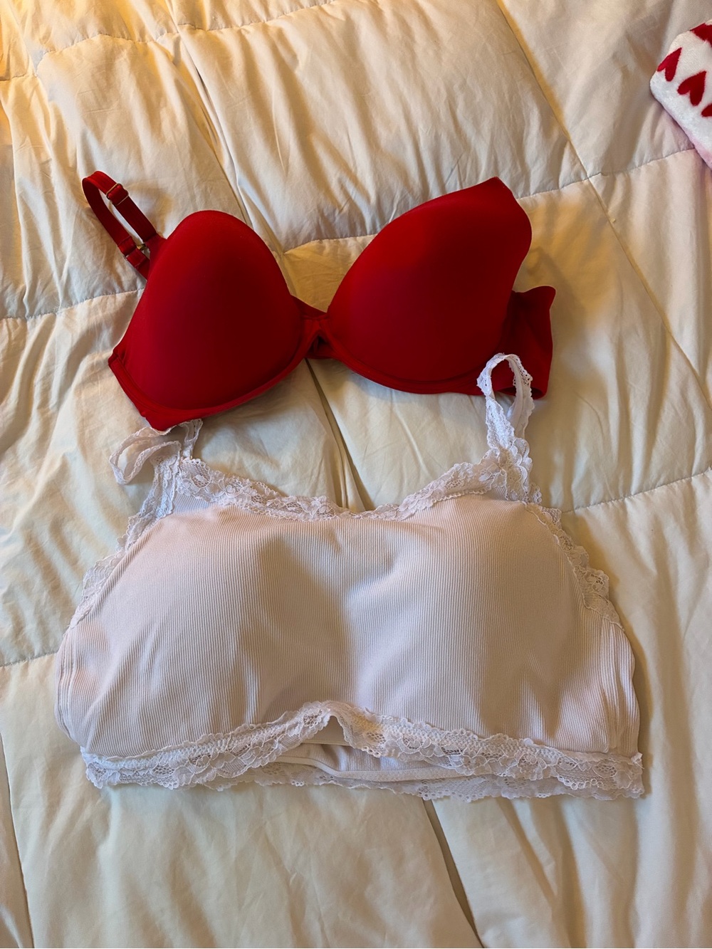 Women's Bra Bundle in Red and White